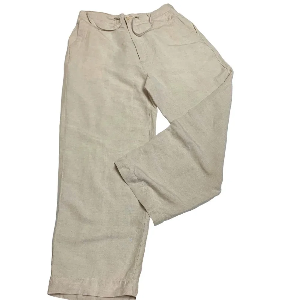 Havanera‎ Co Linen Blend Drawstring Lounge Pant